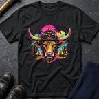 Retro Bull T-Shirt — Black