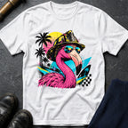 Retro Flamingo T-Shirt — White