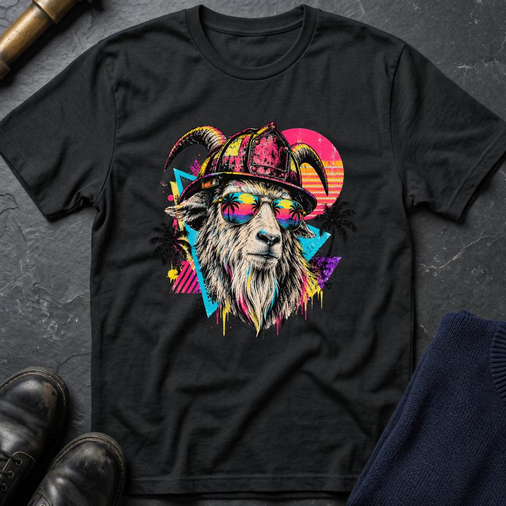 Retro Goat T-Shirt — Black