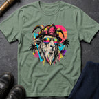 Retro Goat T-Shirt — Sage