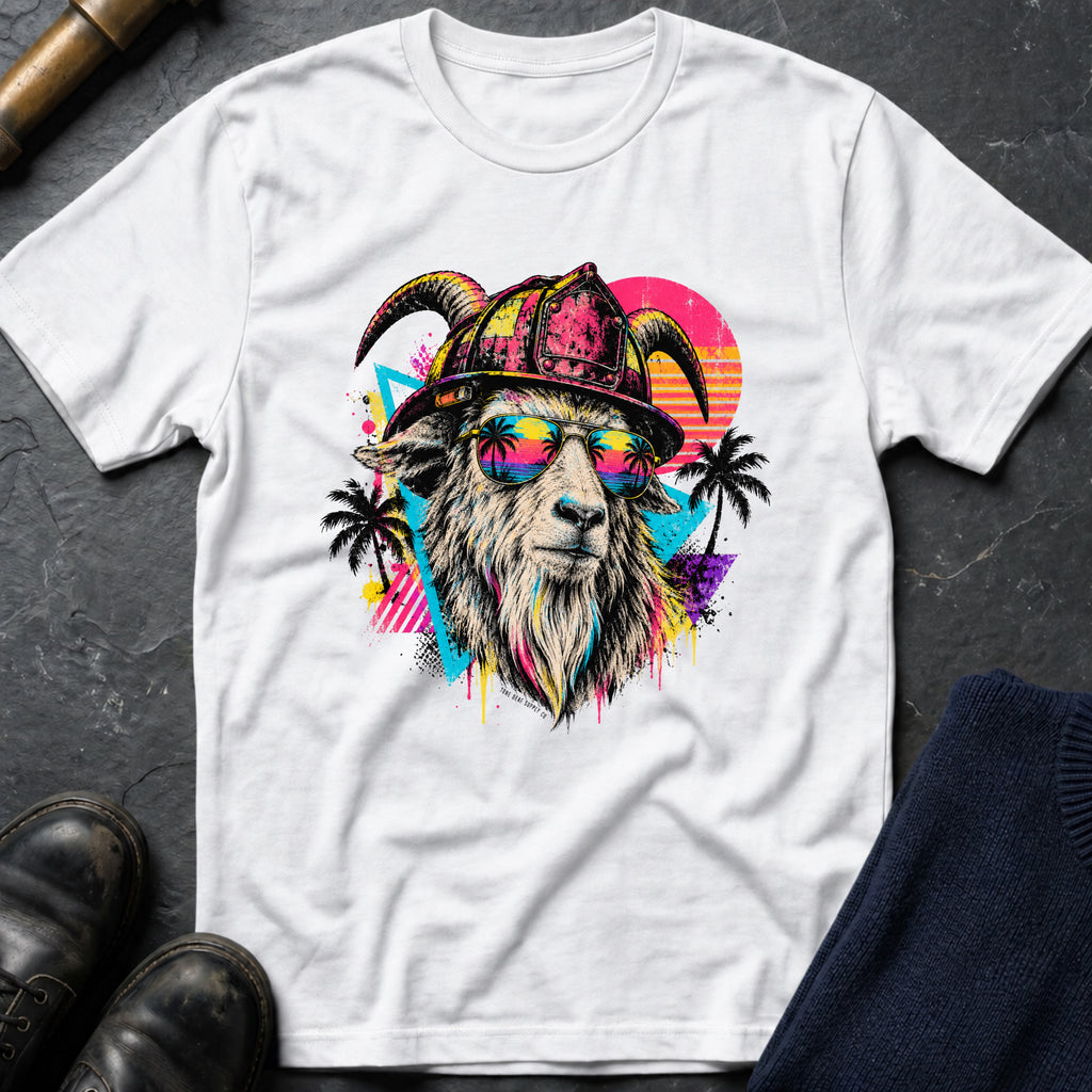 Retro Goat T-Shirt — White