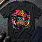 Retro Hog T-Shirt — Black