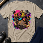 Retro Hog T-Shirt — Sand